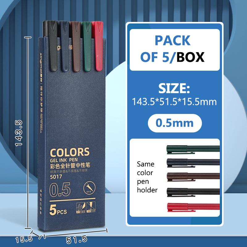 Morandi Color Gel Pen Set, 0.5mm Fine Tip Needle Point Gel Ink Pens for School, Journaling & Office Use