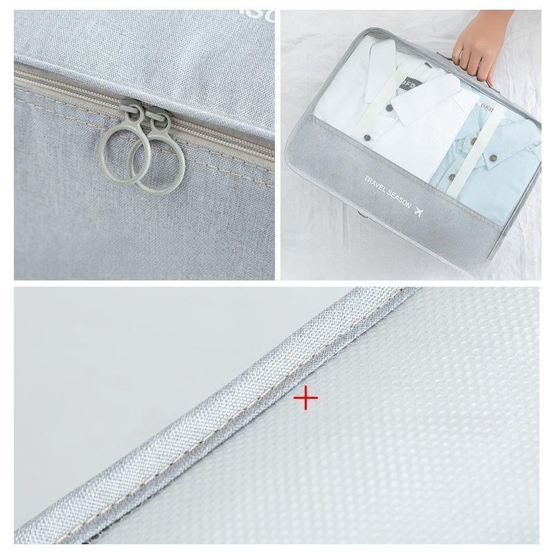 Travel Clothes Storage Bag Fashion Waterproof Clothing Sorting Organizer Folding Zipper Bundle Mouth Luggage Accessorie Product