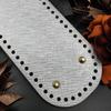 PU Leather Knitting Crochet Bag Nail Bottom Shaper Pads Weaving Bags Insert Cushion Base with 52