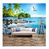 Any Size Wallpaper 3D Seascape Island Landscape Wall Mural Living Room Bedroom Home Decor