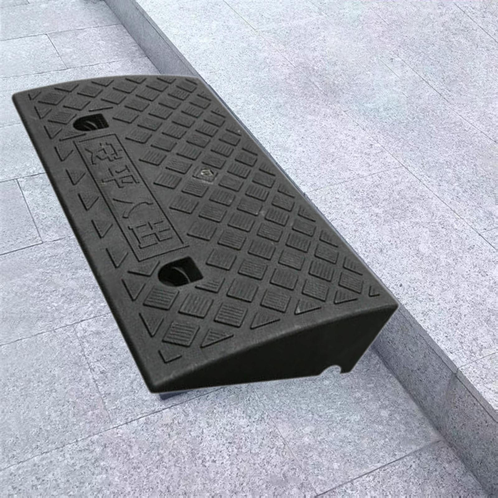 

Бордюрный пандус, восхождение на треугольную накладку, противоскользящий порог, придорожный склон для подъездной дороги, газона Black 50x27x12cm