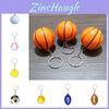 Trendiger PU Basketball Schlüsselanhänger Schaumstoff Fußball Kinder Sportspielzeug Dekorativer Anhänger Aktivität Kleines Geschenk