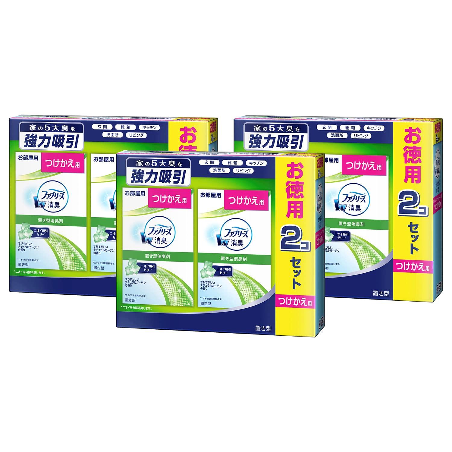 

Febreze Air Refreshing Natural Garden 130g x 6 x [Bulk Purchase] Freshener, Stand-Type, Scent, Refills, (3 2-packs) зелёный