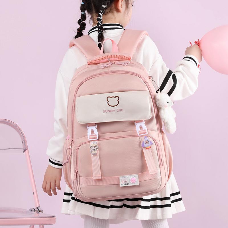 School bag female ins cute Korean version high school students junior high school students grades 3-6 backpack casual large capacity backpack