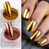 8 Box Chrome Mirror Nail Powder Metallic Silver Gold Blue Nail Art Glitter Rubbing Pigment Flakes Dust For DIY Luxury Manicures