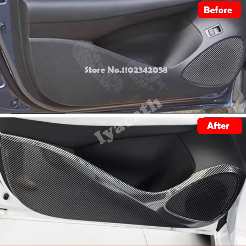 For Seal 05 /Seal 5 DM-i 2025 2026  ABS carbonfiber interior  Side Door panle Door Anti-kick Mat Anti-Dirty Protector Cover Trim