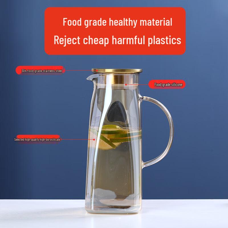 Nu Feng Amber High Borosilicate Glass Pitcher Set