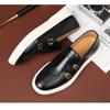 Men's Casual Shoes Fashion Leather Men Retro British Style Loafers Men Dress Shoes Outdoor Flats Monk Shoes