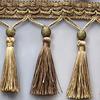 100cm Bordino con Nappe Bicolore Merletto da Cucito Bordure Pendente Frange Tende Cuscino Divano Tavolo Rivestimenti Decorazioni Accessori