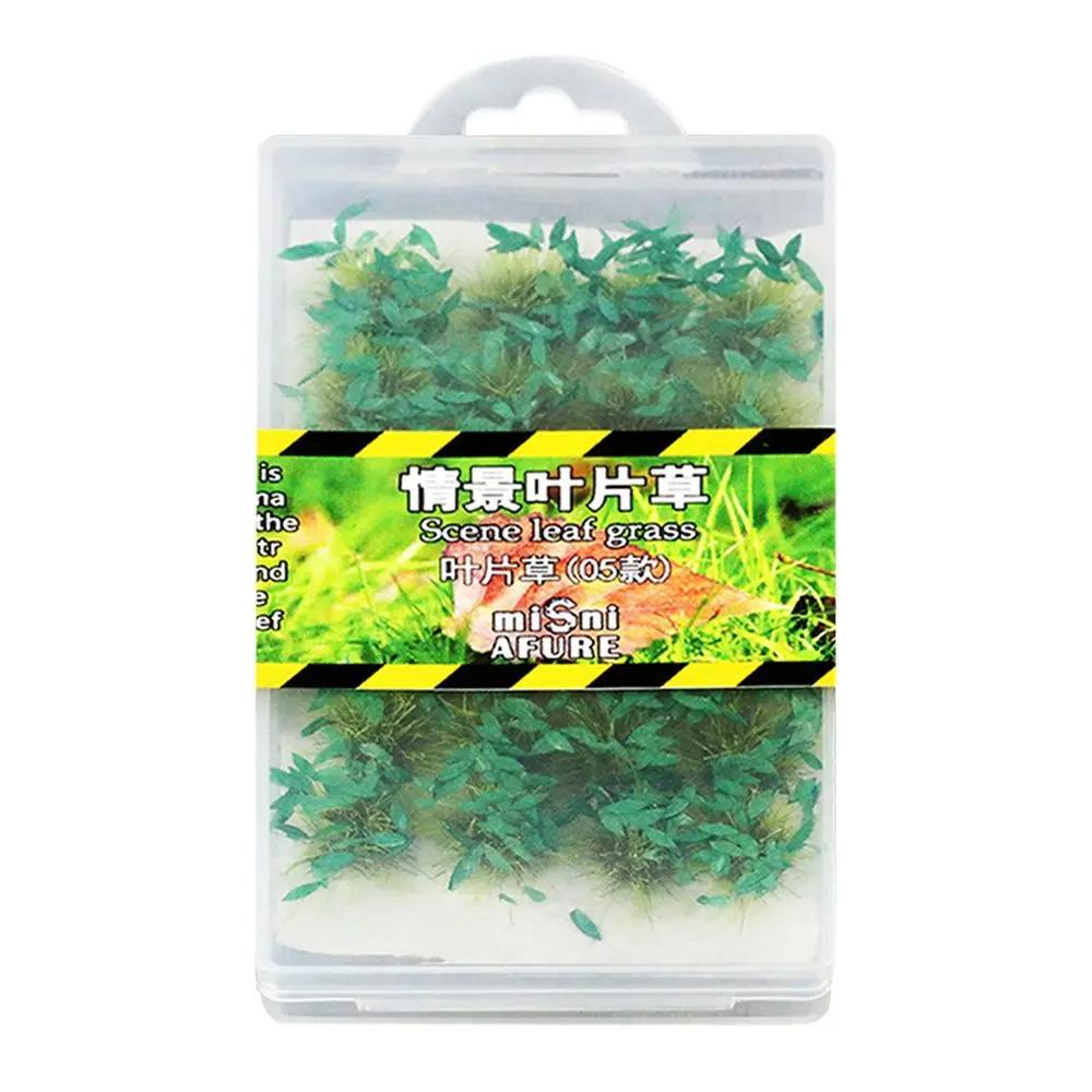 1 Box Simulation Modell Szene Simulierte Büsche Maßstab Puppe Gras Modell Büschel Haus Nadel Modell DIY Gras Bau Gras Miniatur