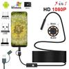 New 8mm Endoscope Camera 1080P HD USB Endoscope With 8 LED 1/2/5M Flexible Cable Pection Borescope for Android PC
