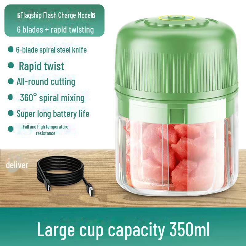 Compact Wireless Electric Garlic Masher – Multi-Function Mini Food Processor