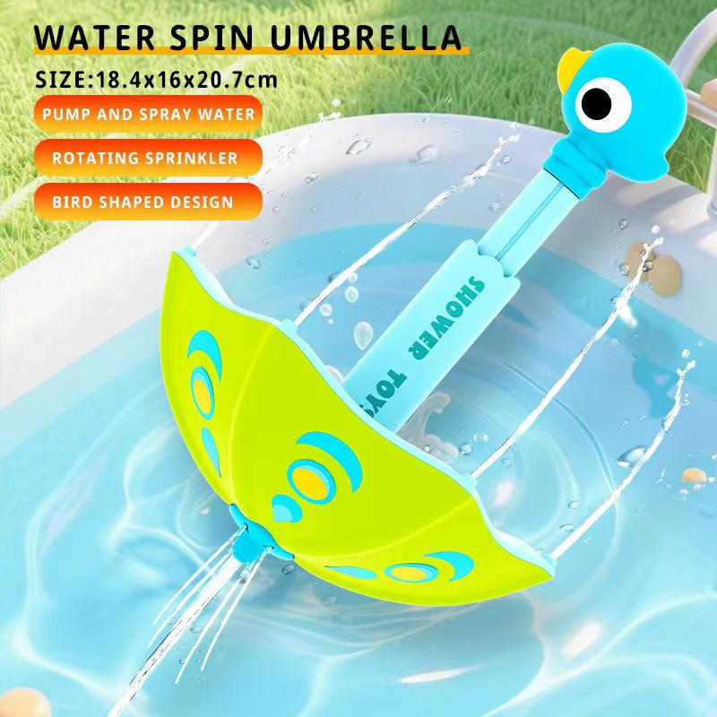 Dinosaur Umbrella Baby Bath Toy: Sprinkle & Spin Water Play