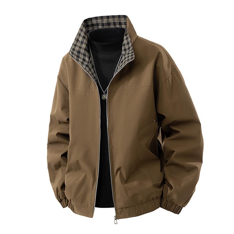 New Spring and Autumn Men's Versatile Trend Jacket High-end Loose Large Size Jacket