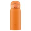 ZOJIRUSHI One-Touch Stainless Steel Mug, Seamless, 0.36L, Orange, SM-WA36-DA