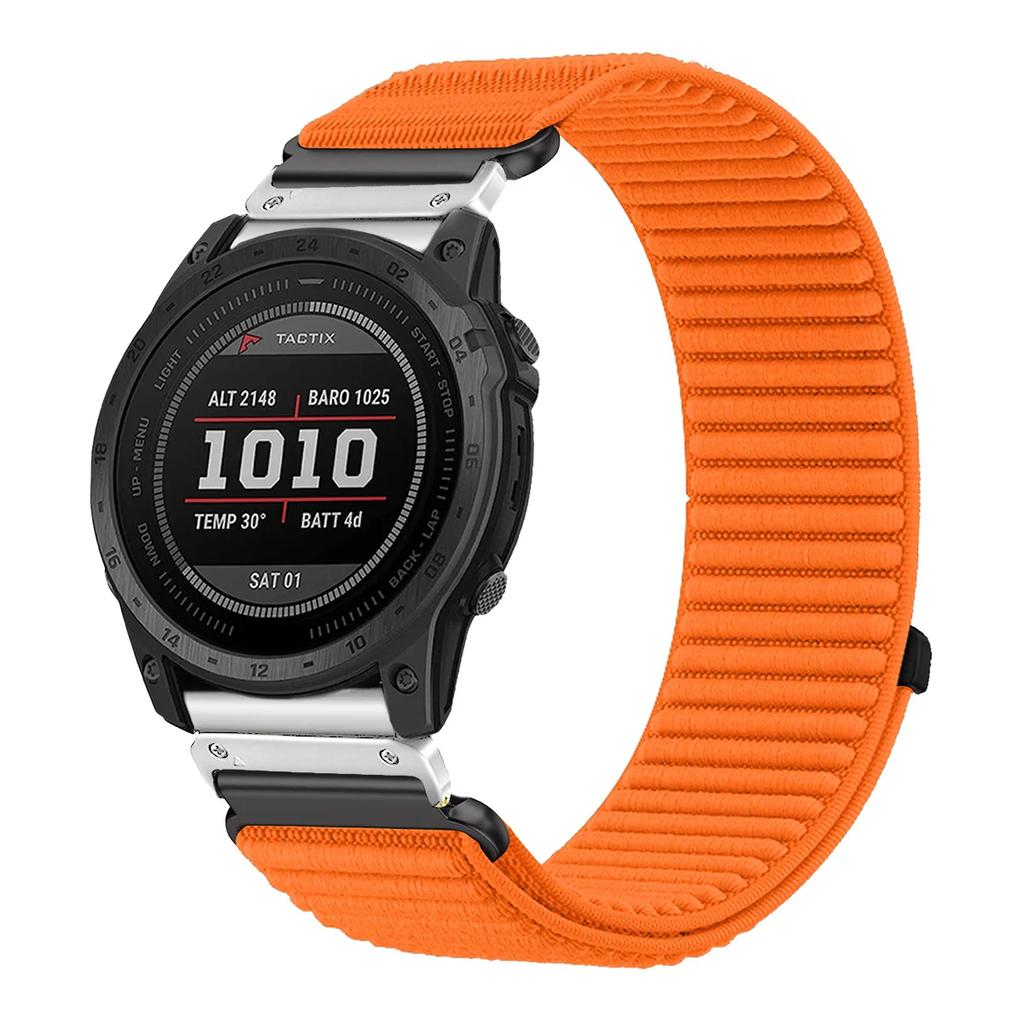 22mm 26mm Nylon Quick Release Loop Strap for Garmin Fenix 8 7X 7XPro Fenix 6X 6 5X 5Plus Tactix7 Forerunner965 955 Enduro 3 Band
