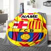 Custom Name Juventus Badge blanket for Couch & Bed, Plush Cozy Fuzzy Blanket Super Soft & Warm Blankets for Fall and Winter. 0908255