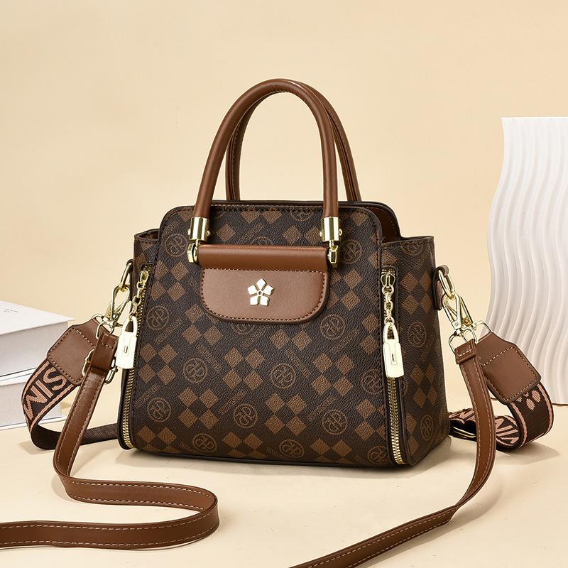 Bag Women's 2025 New Versatile Handbag Fashion Shoulder Crossbody Bag Premium Pu Small Square Bag Women's Bag