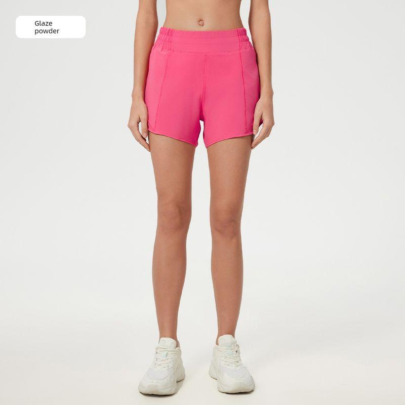 Shishi City Quality Clothing Co., Ltd. Summer Cool Feeling Quick-Drying High Waist Track Shorts Women's Lined Fitness Pants Light