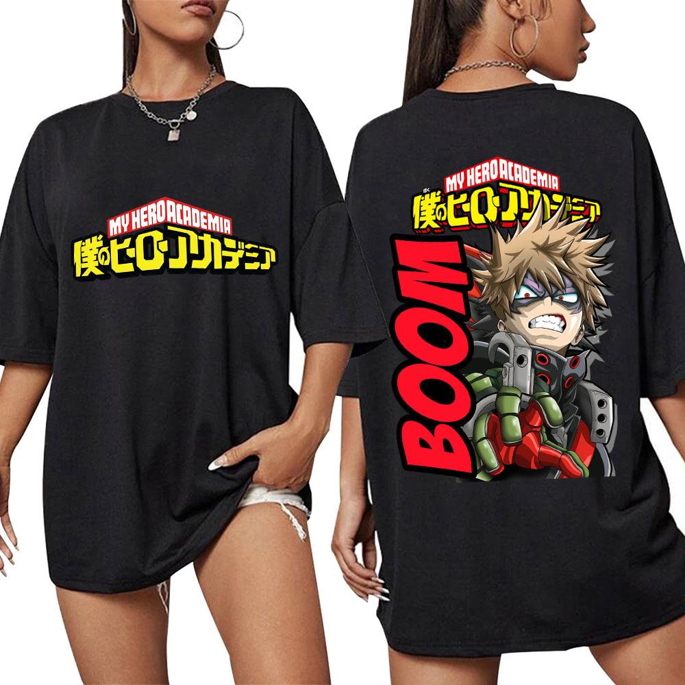 

Anime My Hero Academia Katsuki Bakugo T-Shirts Men Women Trend Vintage Harajuku Manga T Shirt Oversized Cotton Gifts S
