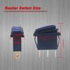 4Pcs Waterproof Rocker Switch on/Off 12V LED 3Pin 2Position SPST AC 6A 250V 10A 125V KCD3 Switch Boat Switch (4 Colores)