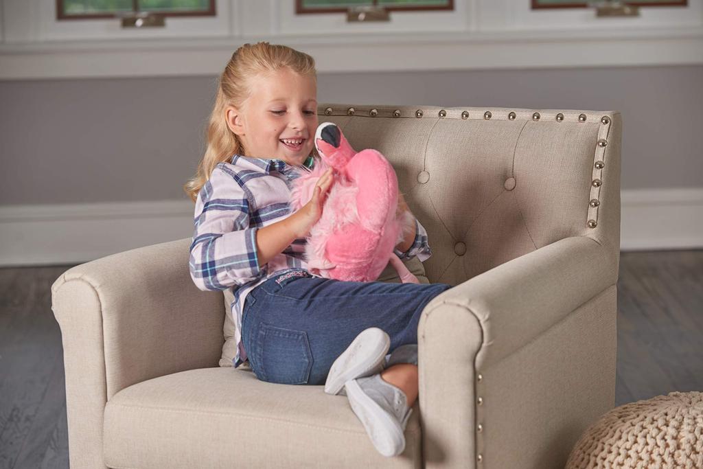 Wild Republic Flamingo Plush Soft Bird W15 X D35 X 10927 Toy, Realistic, Material, Cuddlekins, H24cm,