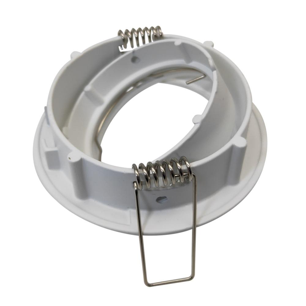 Adjustable Down Lamp Holder GU10 MR16 240V White Light Fitting Modern Recessed Ceiling Spot Downlight for Kitchen Bedroom Lounge