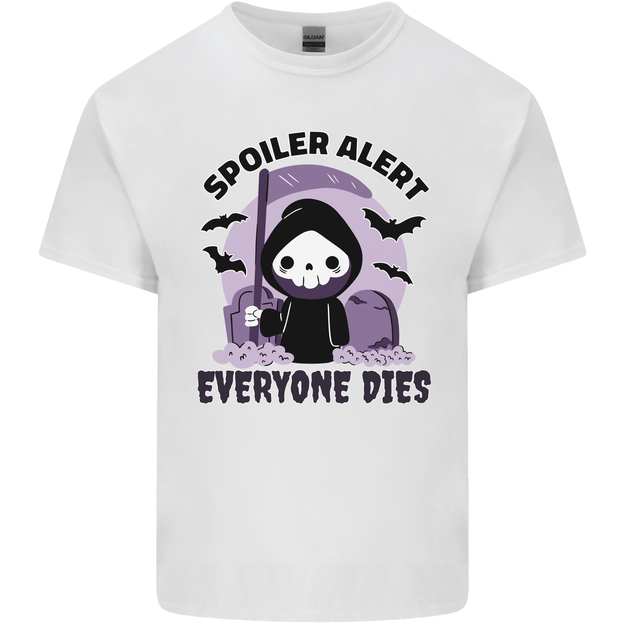 Funny Grim Reaper Movie Spoiler Halloween Unisexs Light Cotton TShirt S