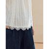 INMAN French Lace Embroidered Cotton Shirt