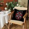R-Resident E-Evil Cushion Cover Silky Short Plush Invisible Zipper Dustproof Sofa Pillow Case For Home Decor