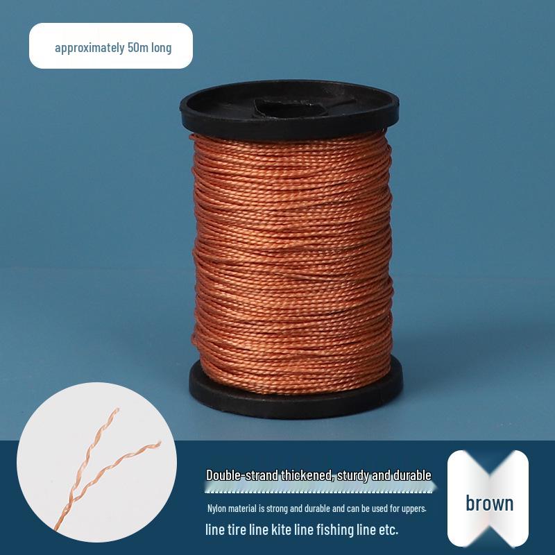 Shoe & Tire Repair Nylon Thread Set: Ideal for Shoes, Kites, Fishing, Hand Sewing, and Binding with Needle.
