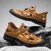 Fashion Slip-on Men's Sports Shoes Handmade Sandals Net Footwear Breathable Light Soft Casual Shoes Summer Wading Aqua Shoes Mesh Flats