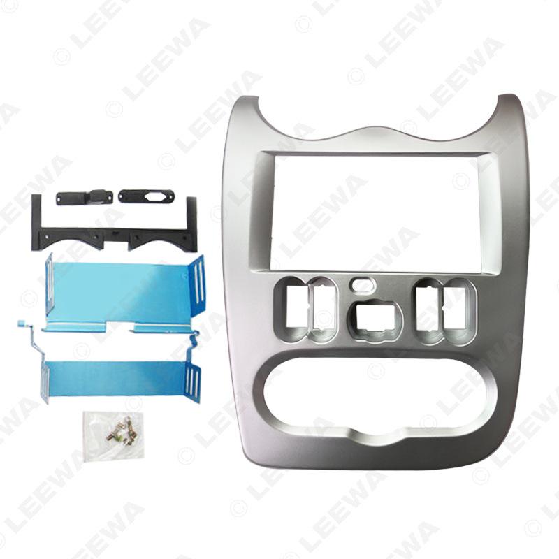 Renault Logan Double DIN Audio/Video Faceplate - Titanium Left Bracket