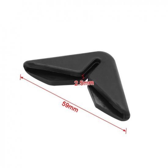 TWO Black Universal Automobile Car Side Door Edge Corner Guard Protector