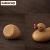 Lila Ton Kleines Gelbes Entchen Tee Haustier Vintage Glücksmodell Tee Figur Spielzeug Tee Statue Ornamente Kann Aufgezogen Werden Sammlung