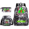 Zaino Inspeakable Set da 3 Pezzi, Zaino Studente di Grande Capacità con Borsa Pranzo e Astuccio, Resistente all'Acqua, Durevole