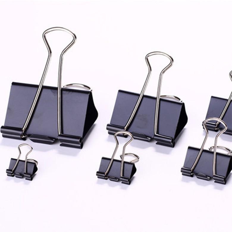 Colored Metal Binder Clips and Long-Tail Bulldog Clips for Office Supplies