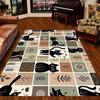 Cute Cat Printed Carpet Indoor and Outdoor Mats Bedroom Living Room Terrace Garden and Courtyard Decoration Cat Themed Decor
