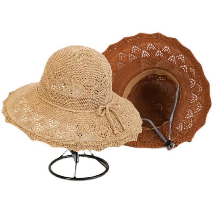 Summer Women's Straw Hat Sun Protection Korean Version Sun Protection Hat Large Eave Beach Cool Hat Women