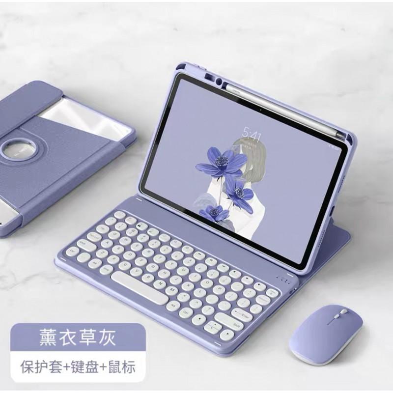 IPad 11th Gen Case With Rotating Stand Keyboard Cover Stylus Slot Auto Sleep/Wake PU Leather Air 11 Pro