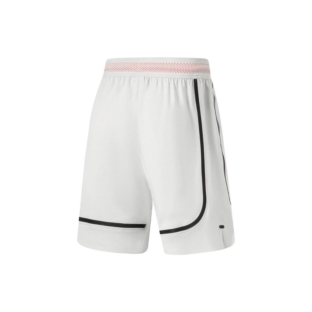 Li Ning X Mister Cartoon Collaboration Badfive Letter Print Quick-Dry Cool Competition Basketball Shorts Men shorts Antarctic-Gray AAPT811-1