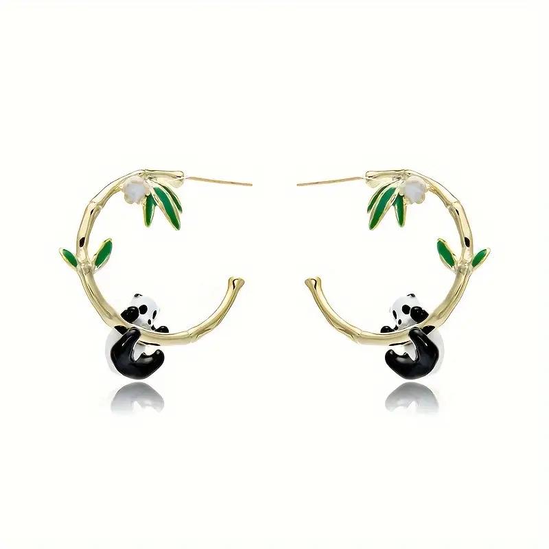 

Очаровательные серьги-панды: Вдохновленный лесом, свежий и креативный дизайн