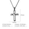 Cazador Jesus Kreuz Hohl Anhänger Halsketten für Damen Herren Christliches Choker Großhandel Edelstahl Schmuck Geburtstagsgeschenke