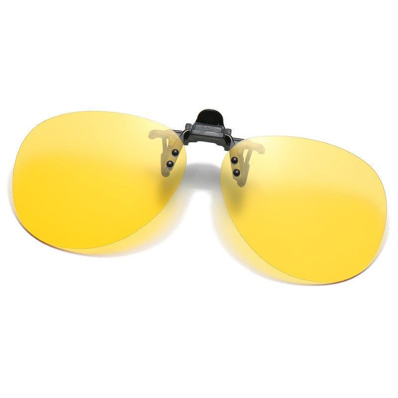 Clip-On Night Vision & Anti-UV Sunglasses for Drivers - Flip-Up Design for Men & Women