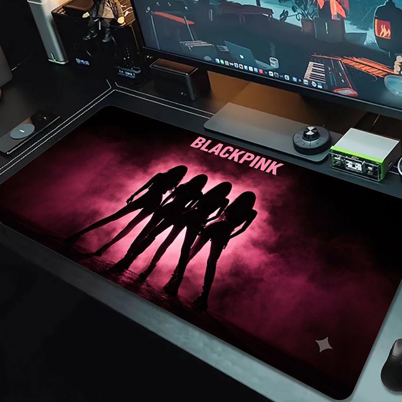 blackpink Mouse Pad Large Gaming Table Cushion Non-slip Laptop Tablet Big Mousepad XXL Mat Mini PC Playmat With Lock edge_XIA
