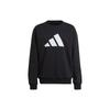 adidas Essentials Winter Series Crew Neck Sweatshirt Large Logo Print Warm Casual Tops Men Black H46507