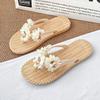 Flat Woman Slippers Outside On Beach Shoes for Women Flowers Sandals Cheap Liquidation Unique Slides Slip-resistant 39 Shoe Sale