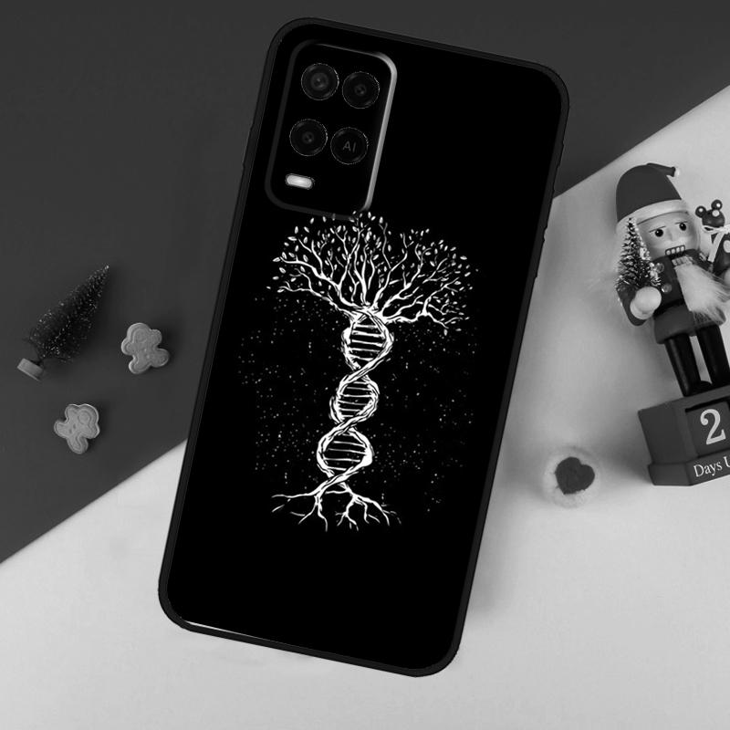 Retro DNA Science Illustration Case For Oppo A78 A98 A18 A38 A58 A5 A6 Pro A54 A74 A94 A17 A57 A80 A60 A40 A96 A76 A16 A15