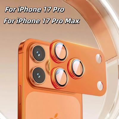 Metal Camera Lens Cover for iPhone 17 Pro Max - Full-Armor Anti-Scratch Protection for Apple 17 Pro Rear Camera