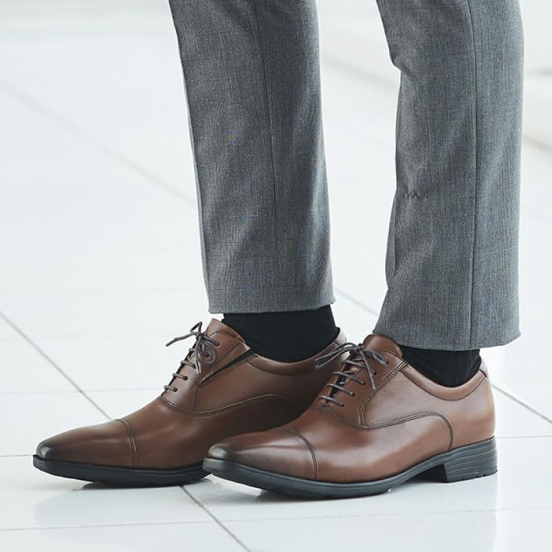 [Texcy Luxe] Business-Schuhe, Sneakers aus echtem Leder, TU-7010, Herren, Braun, 26,5 cm, 3E